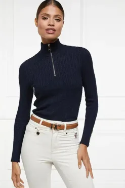 Ava Half Zip Knit