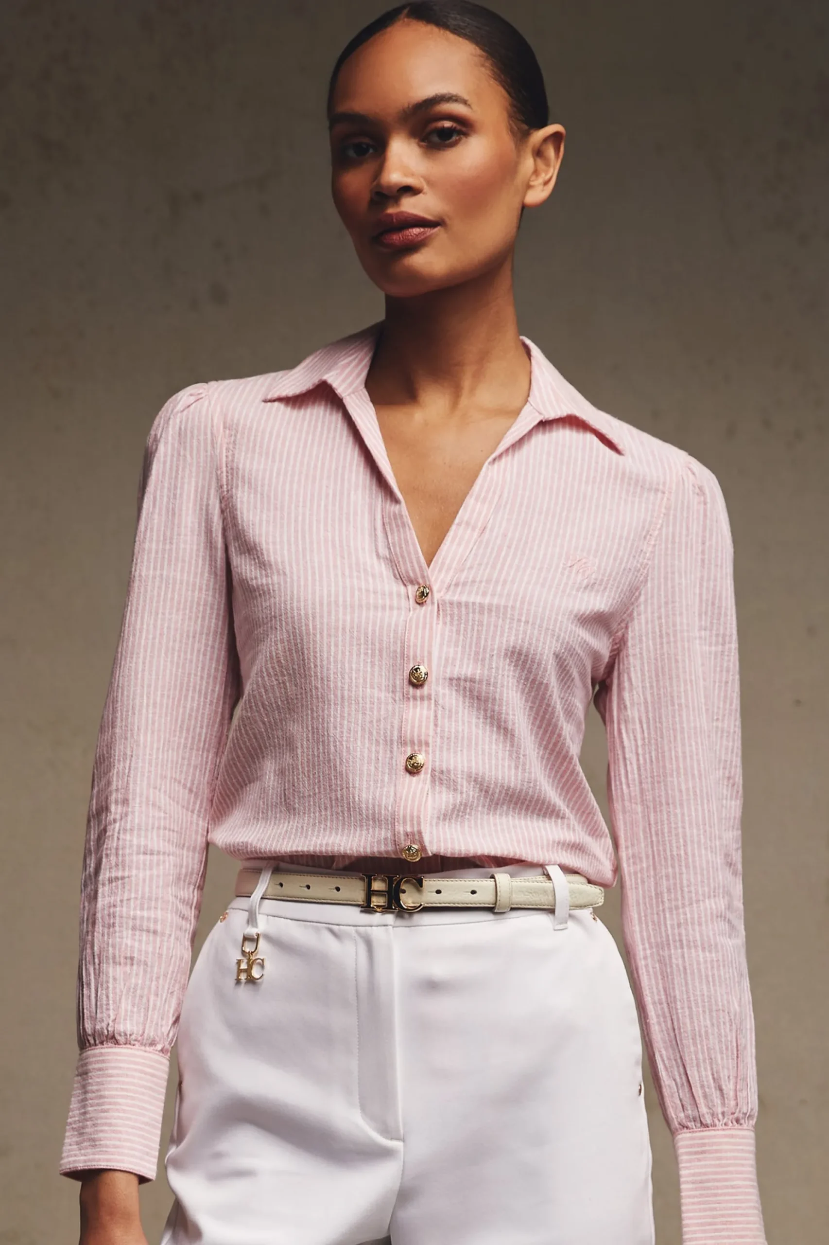 Classic V-Neck Blouse