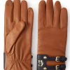 Contrast Leather Gloves