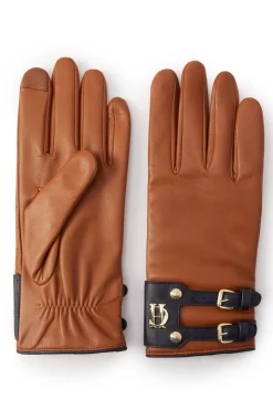 Contrast Leather Gloves