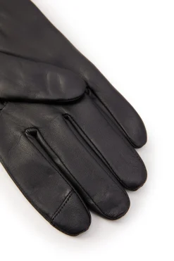 Contrast Leather Gloves