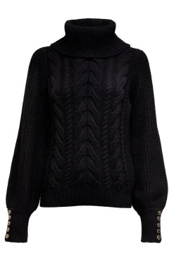 Corded Roll Neck Knit