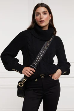 Corded Roll Neck Knit