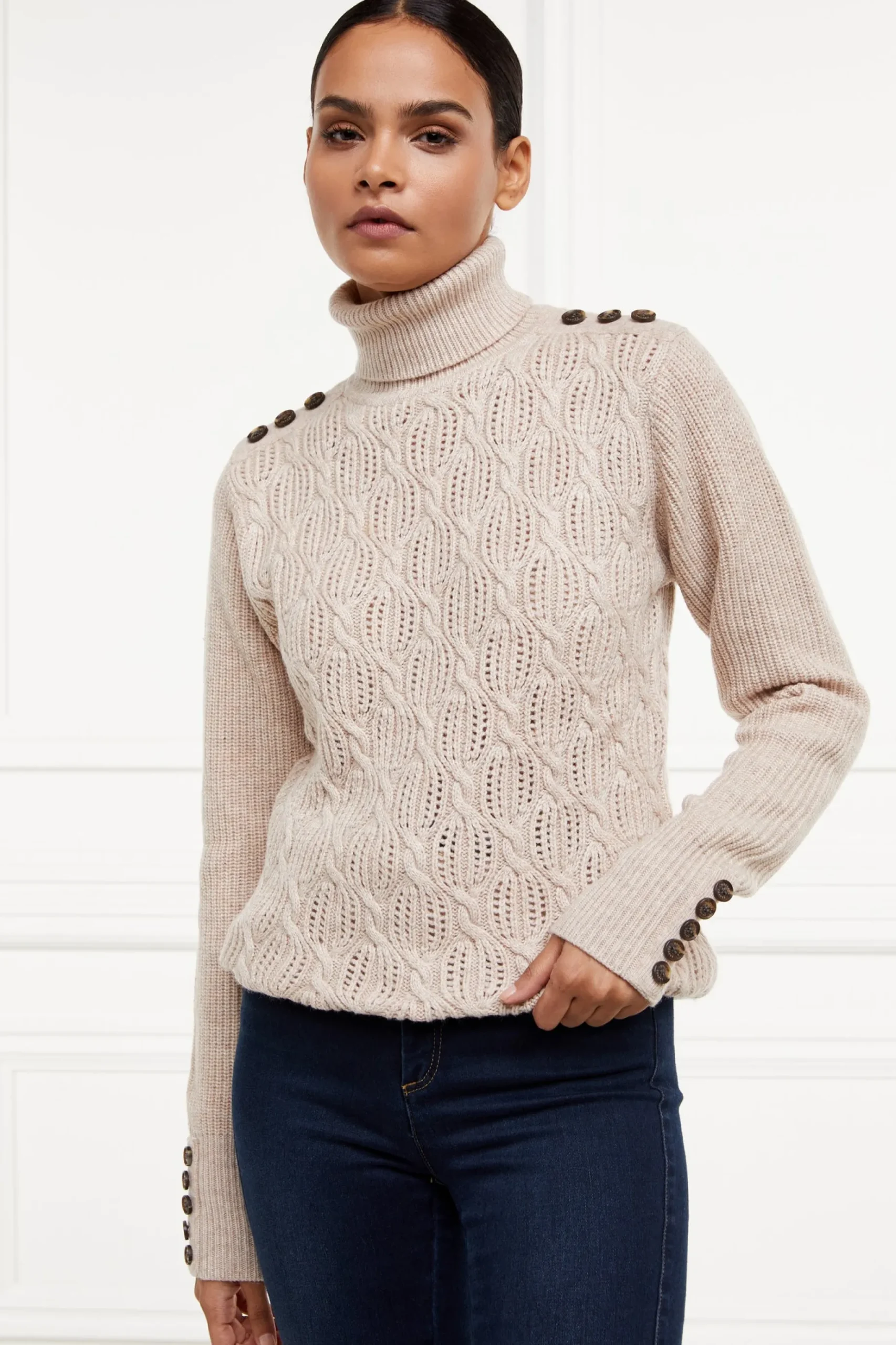 Cotswold Roll Neck Knit