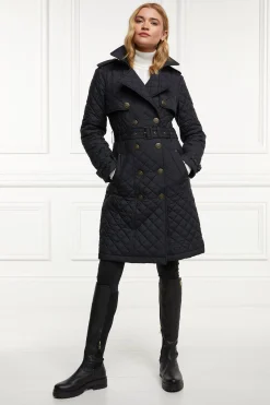 Grayson Quilted Trench Coat