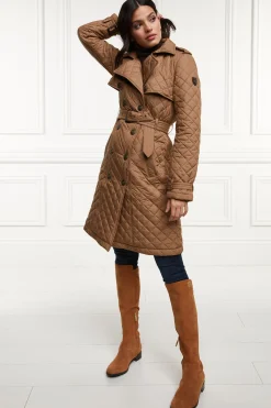 Grayson Quilted Trench Coat