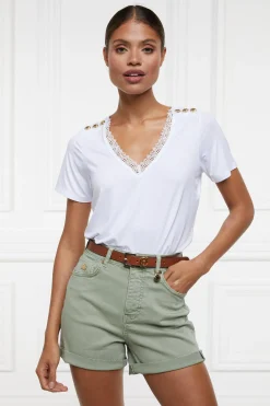 High Rise Denim Short
