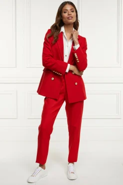 High Waisted Peg Trouser