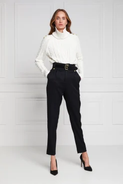 High Waisted Peg Trouser