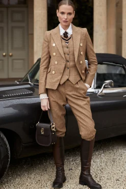 High Waisted Peg Trouser