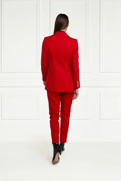 High Waisted Peg Trouser