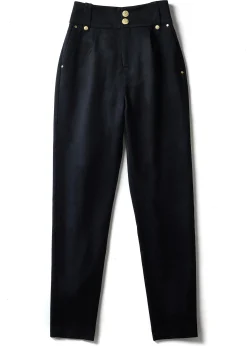 High Waisted Peg Trouser