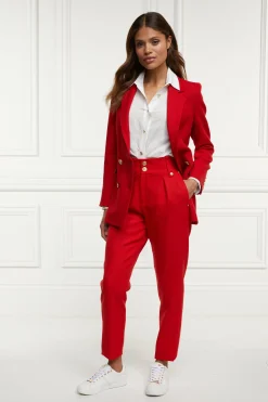 High Waisted Peg Trouser