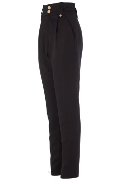 High Waisted Peg Trouser