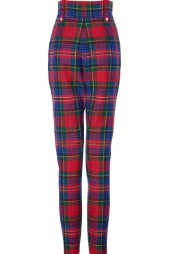 High Waisted Peg Trouser