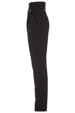 High Waisted Peg Trouser