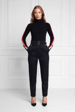 High Waisted Peg Trouser