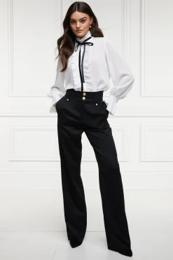 High Waisted Straight Trouser