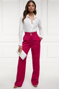 High Waisted Straight Trouser