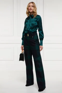 High Waisted Straight Trouser