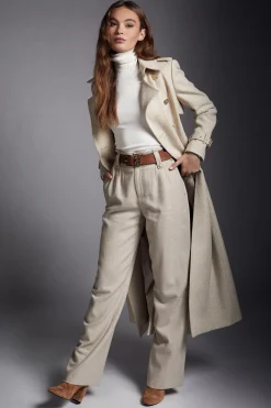 High Waisted Straight Trouser