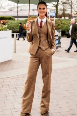 High Waisted Straight Trouser