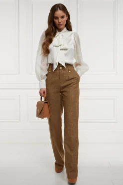 High Waisted Straight Trouser