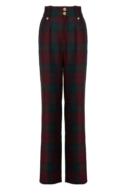 High Waisted Straight Trouser