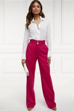 High Waisted Straight Trouser