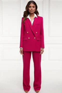 High Waisted Straight Trouser