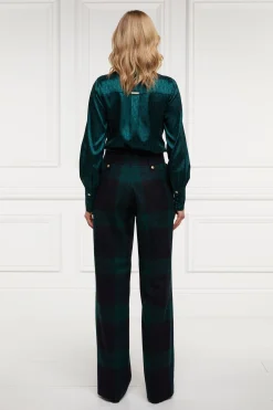 High Waisted Straight Trouser