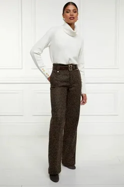 High Waisted Straight Trouser