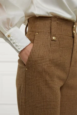 High Waisted Straight Trouser