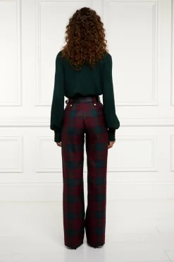 High Waisted Straight Trouser