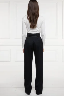 High Waisted Straight Trouser