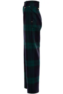 High Waisted Straight Trouser