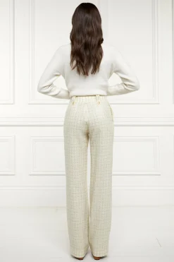 High Waisted Straight Trouser