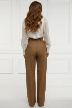 High Waisted Straight Trouser