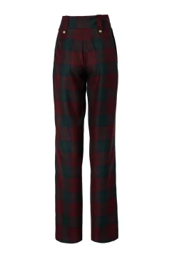 High Waisted Straight Trouser