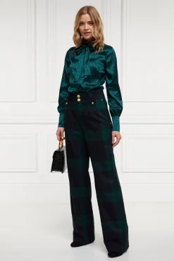 High Waisted Straight Trouser