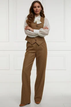 High Waisted Straight Trouser