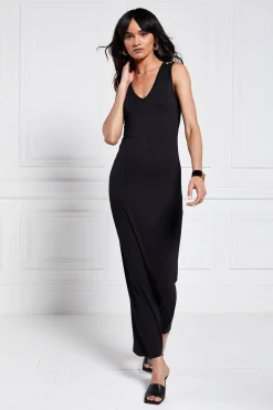 Jersey V-Neck Dress