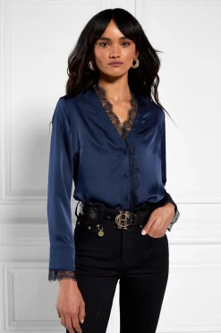 Lace V-Neck Blouse