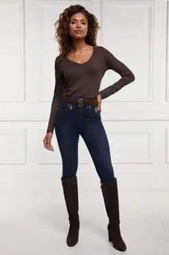 Long Sleeve V-Neck Tee