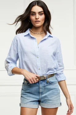 Oversized Cotton Lace Shirt