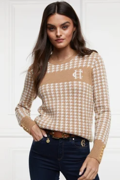 Panel Crew Neck Knit
