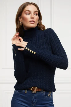 Seattle Roll Neck Cable Knit