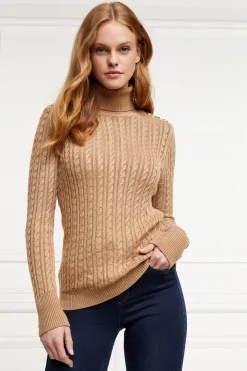 Seattle Roll Neck Cable Knit