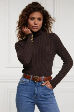 Seattle Roll Neck Cable Knit
