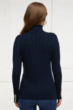 Seattle Roll Neck Cable Knit